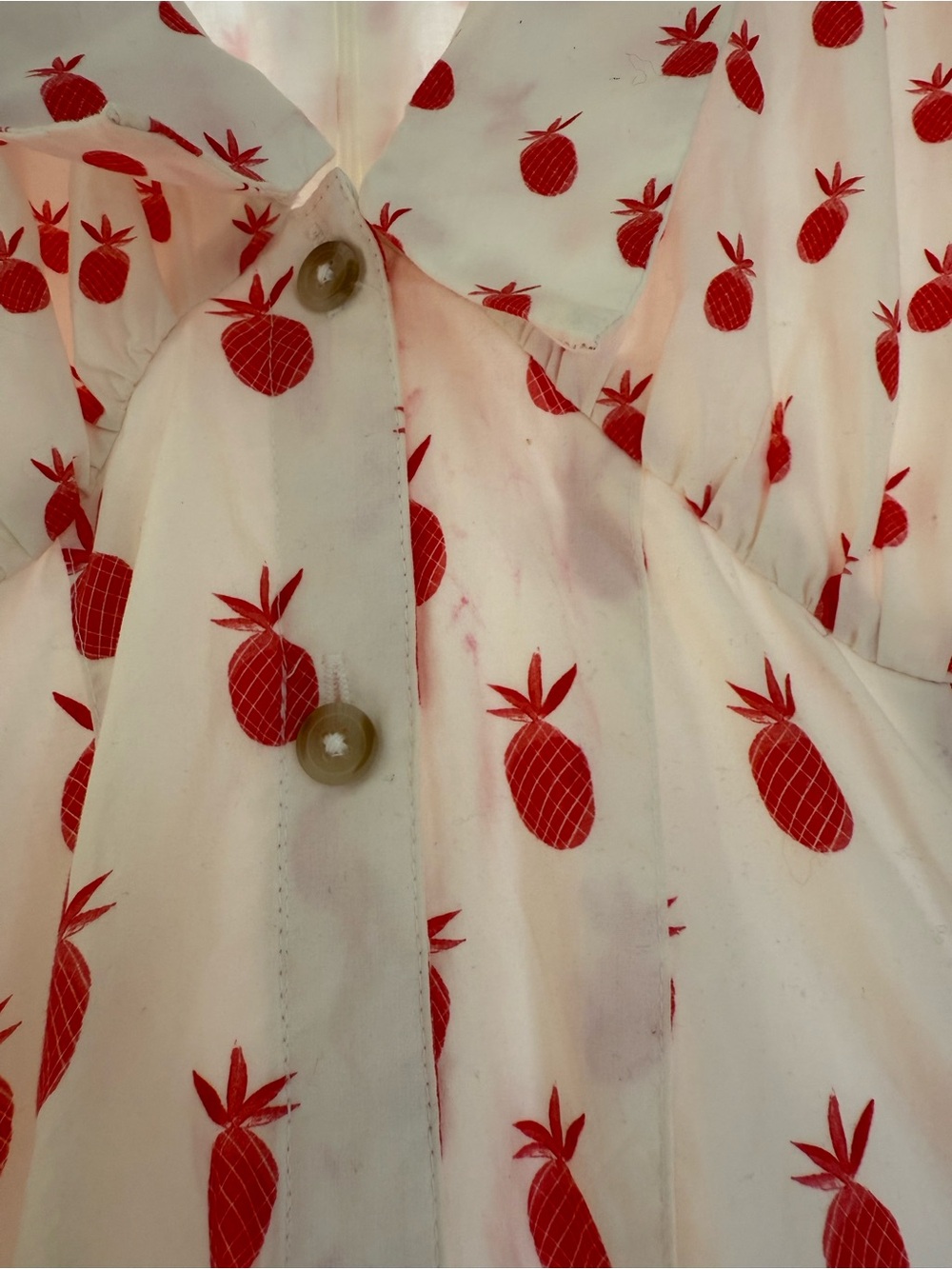 Anthropologie Short-Sleeve V-Neck Pleated Midi Dress - Picture 6 of 6